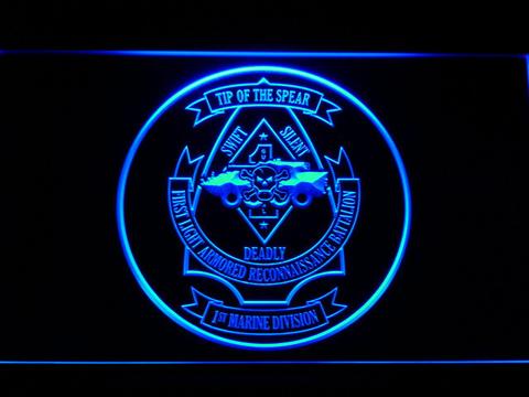 US Marine Corps 1st Light Armored Recon Battalion LED Neon Sign